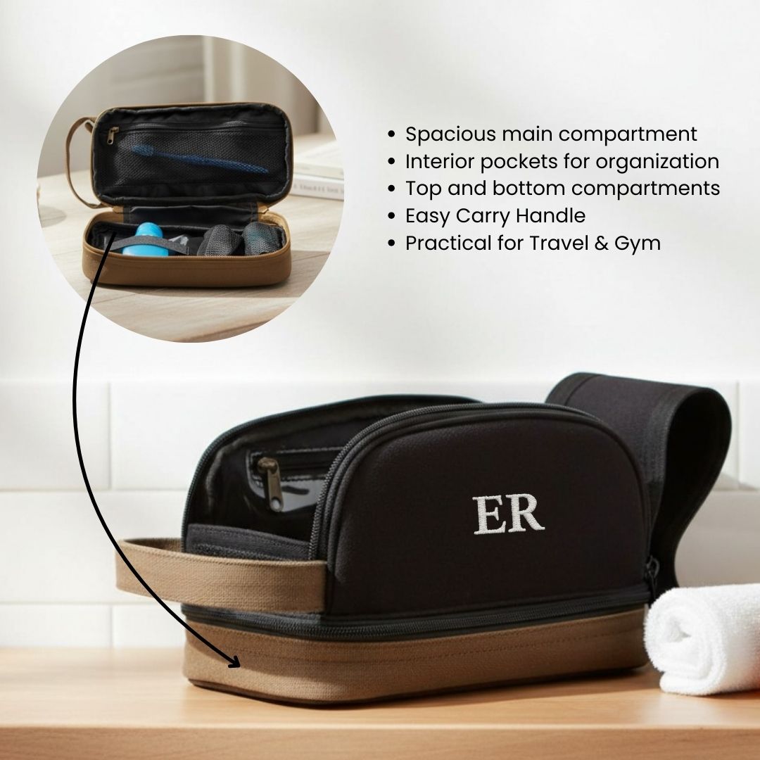 Personalized Canvas Toiletry Bag