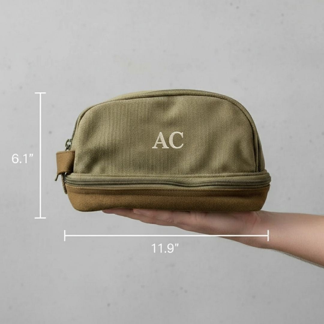 Personalized Canvas Toiletry Bag