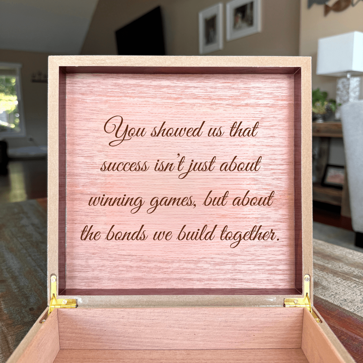 Unique Personalized Baseball Coach Keepsake Box Customized Gifts for Men by Groovy Guy