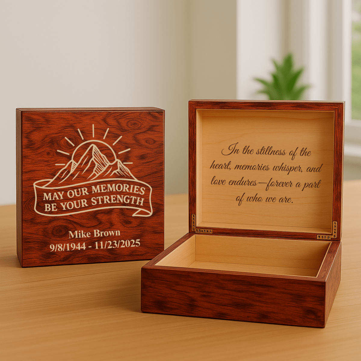 Unique Personalized Forever in My Heart Keepsake Box Customized Gifts for Men by Groovy Guy
