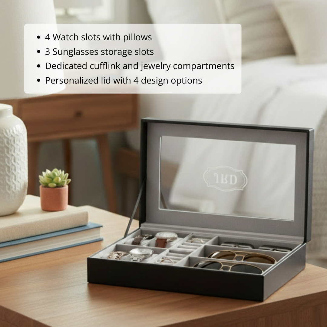 Personalized Men's Organizer Box