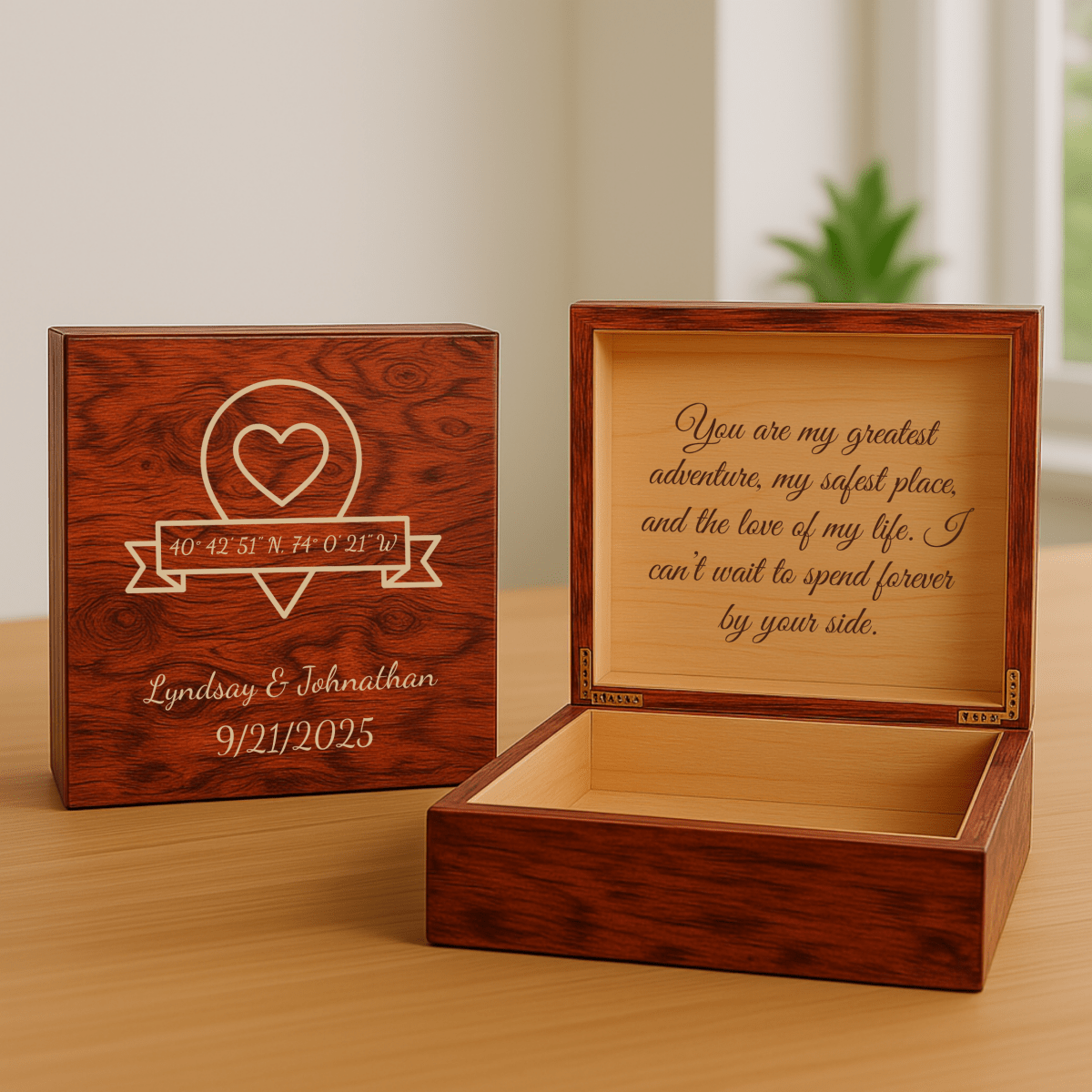Unique Personalized For My Groom Keepsake Box Customized Gifts for Men by Groovy Guy
