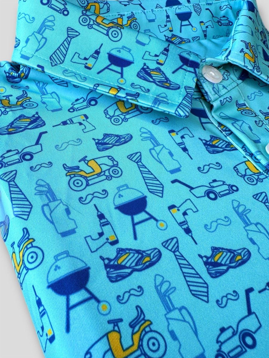 Unique Personalized The Dad Life Customized golf Polos Gifts for Men by Groovy Guy