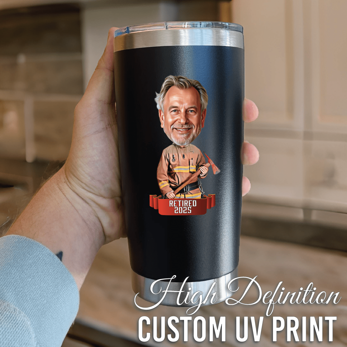 Unique Personalized Legendary Firefighter Tumbler Customized Tumbler Gifts for Men by Groovy Guy