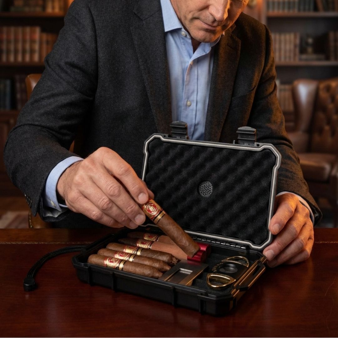 Humidor To Go Cigar Set