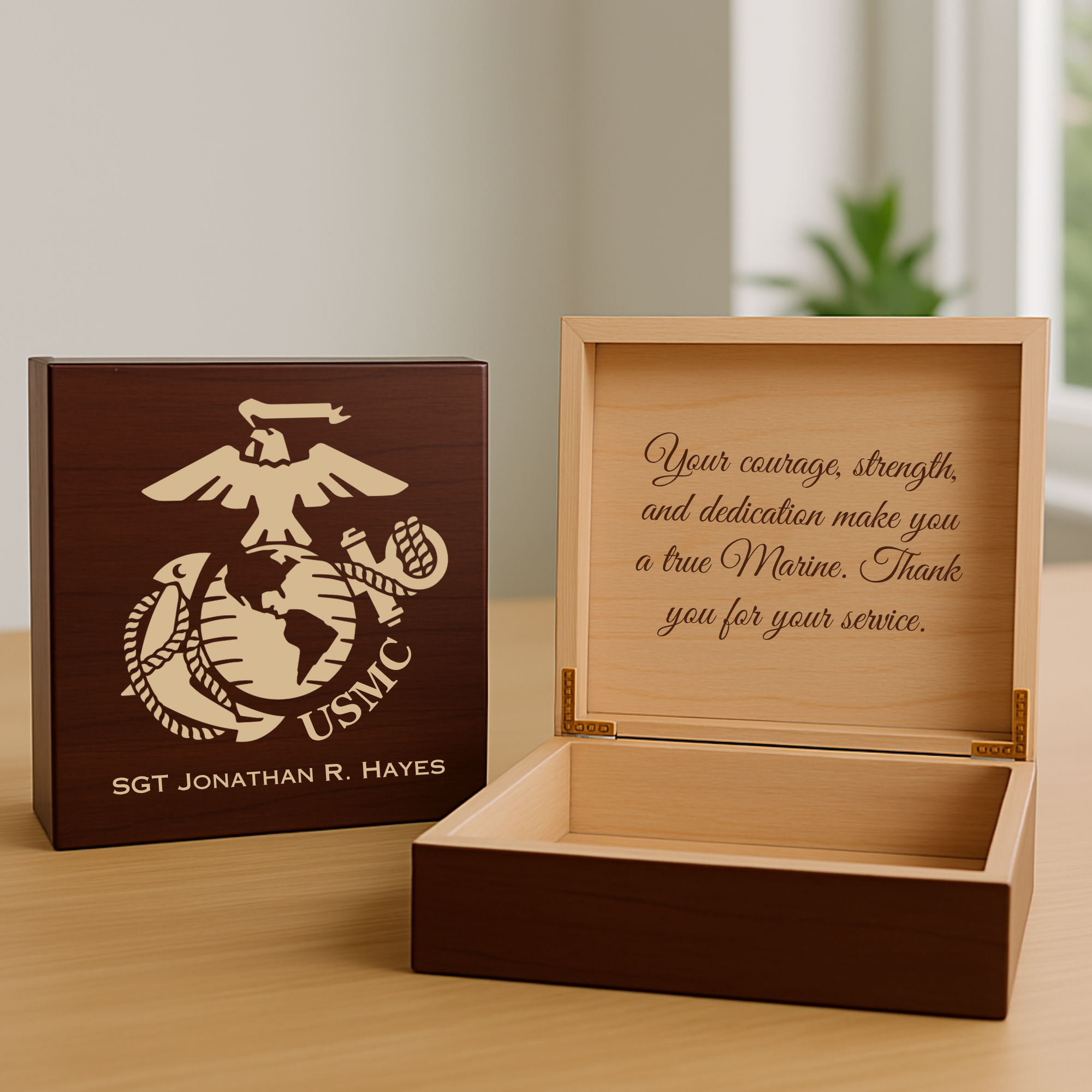 United states marine corps keepsake box