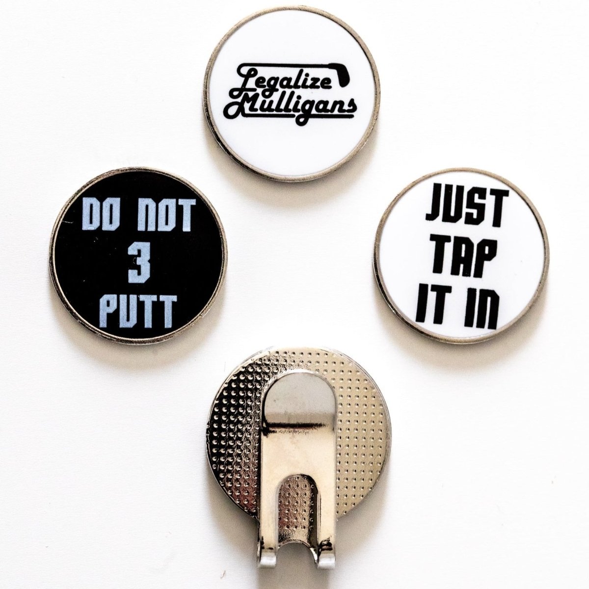 Unique Personalized Ball Marker Set With Clip Customized Golf Gifts for Men by Groovy Guy