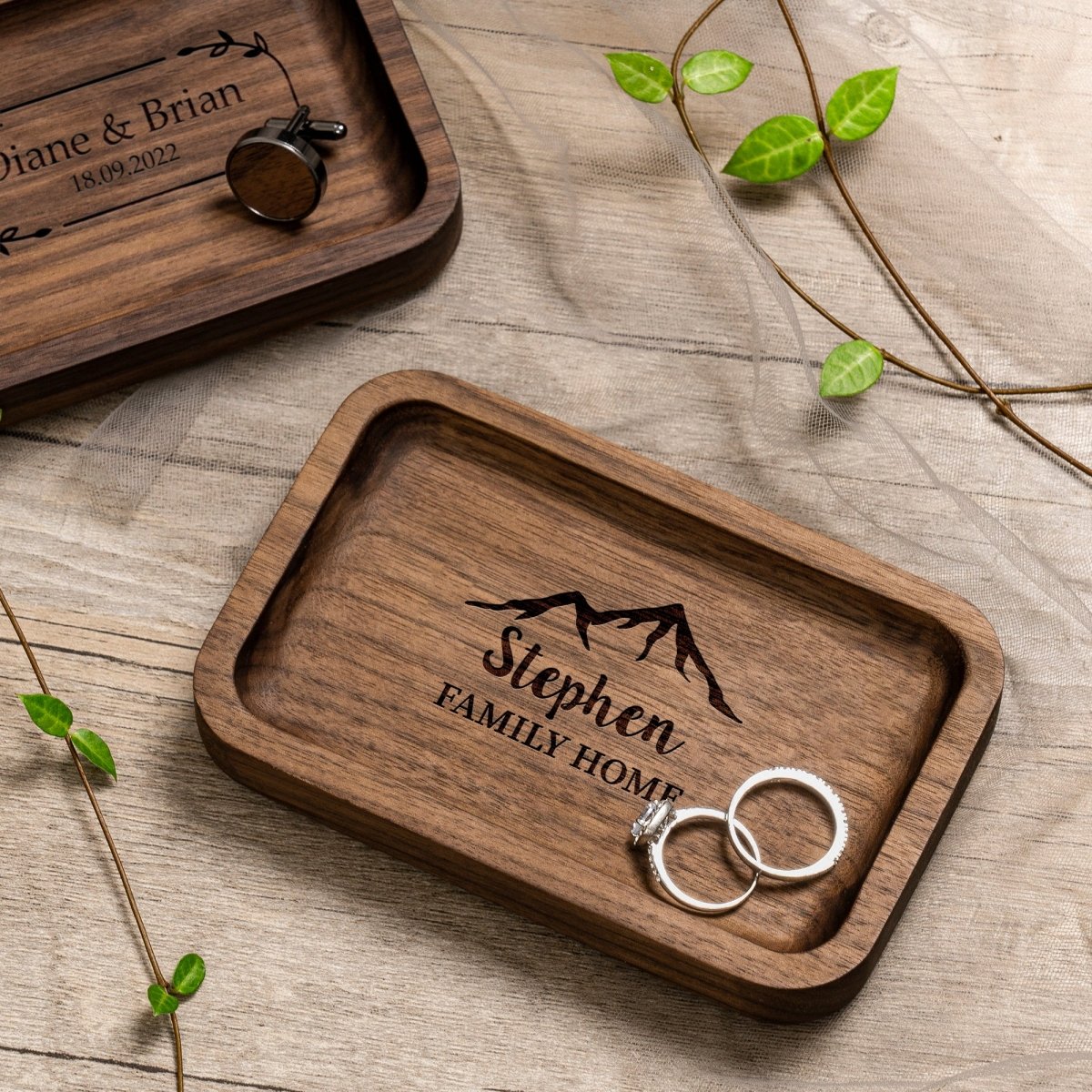 Unique Personalized Forever Valet Tray Customized Valet Tray Gifts for Men by Groovy Guy