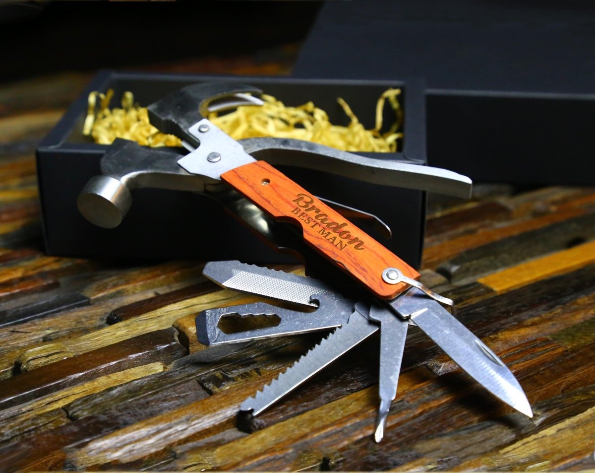 Unique Personalized It's Hammer Time Customized Knife Gifts for Men by Groovy Guy