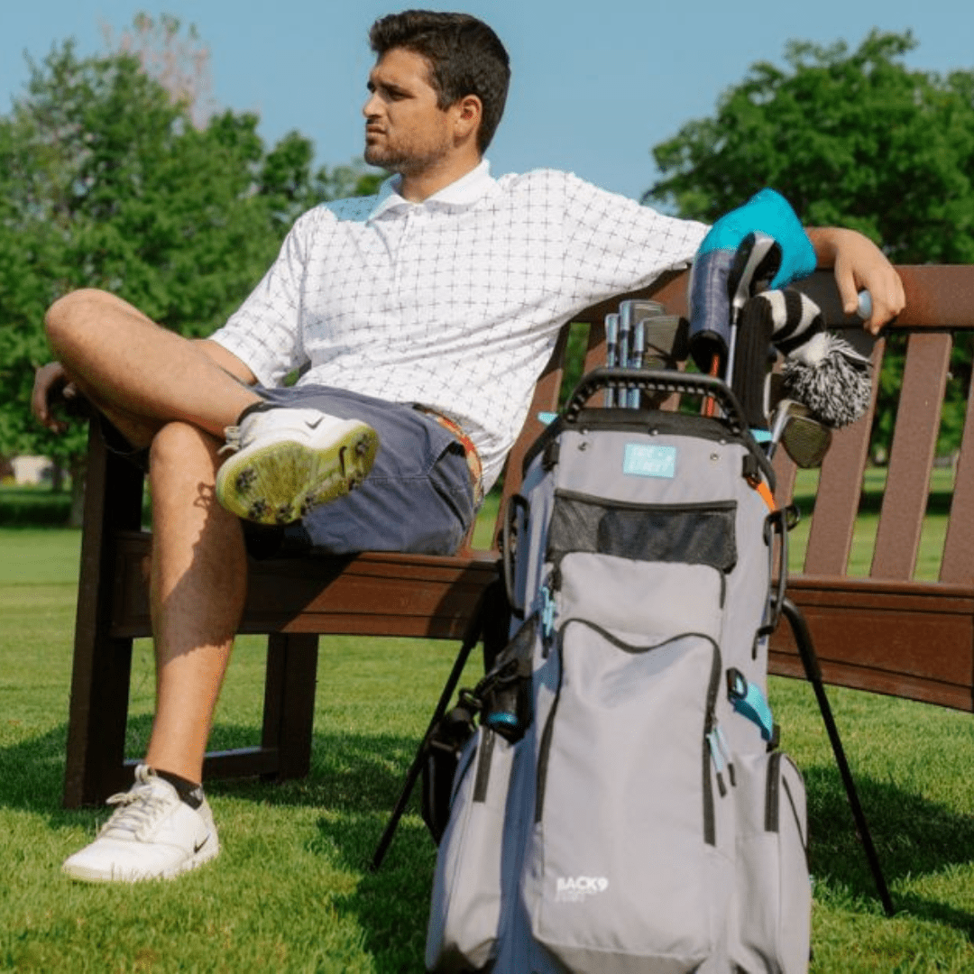 Unique Personalized The Back9 Golf Backpack Customized Golf Bags Gifts for Men by Groovy Guy