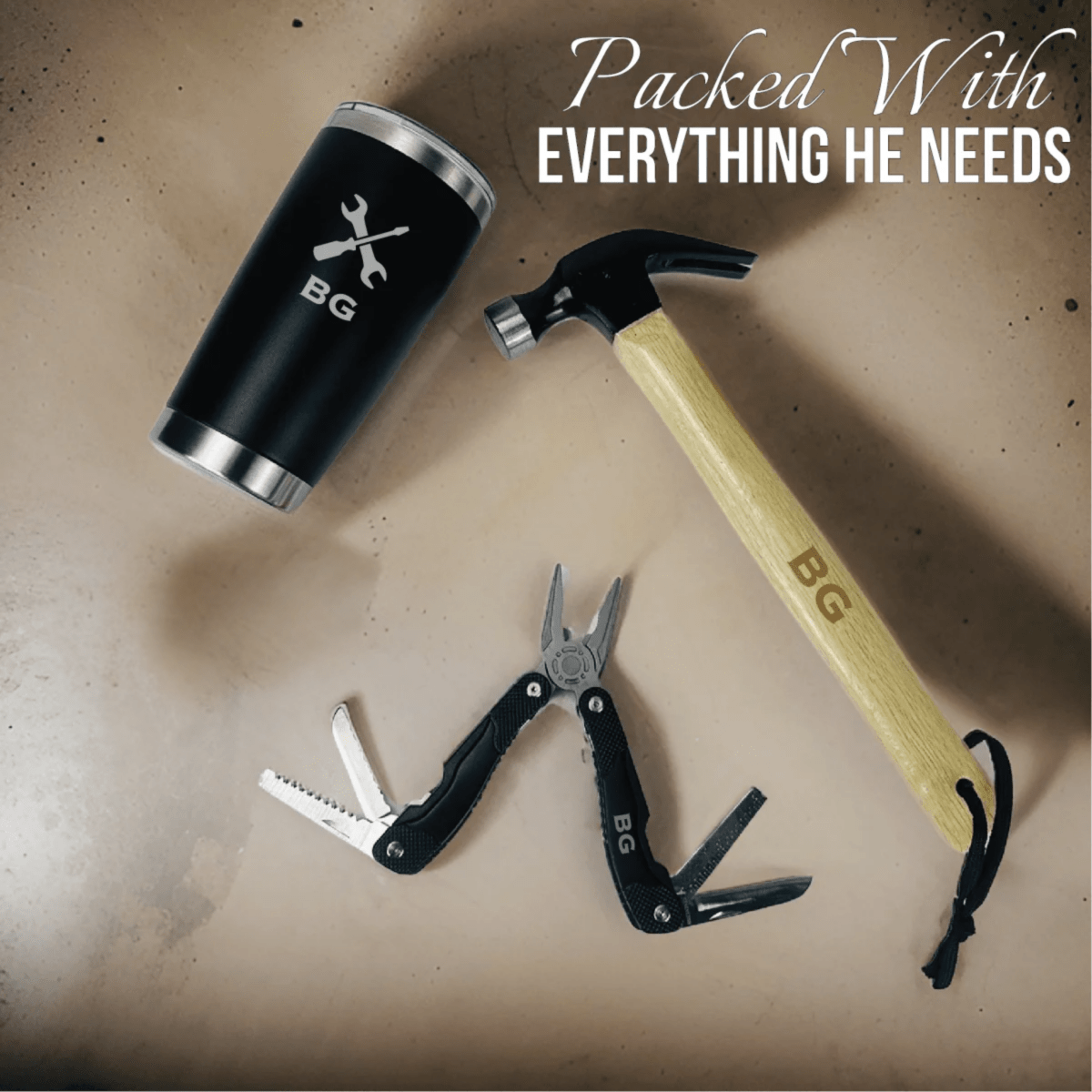 Unique Personalized Personalized Tool Bag Set Customized Fathers Day Gifts for Men by Groovy Guy