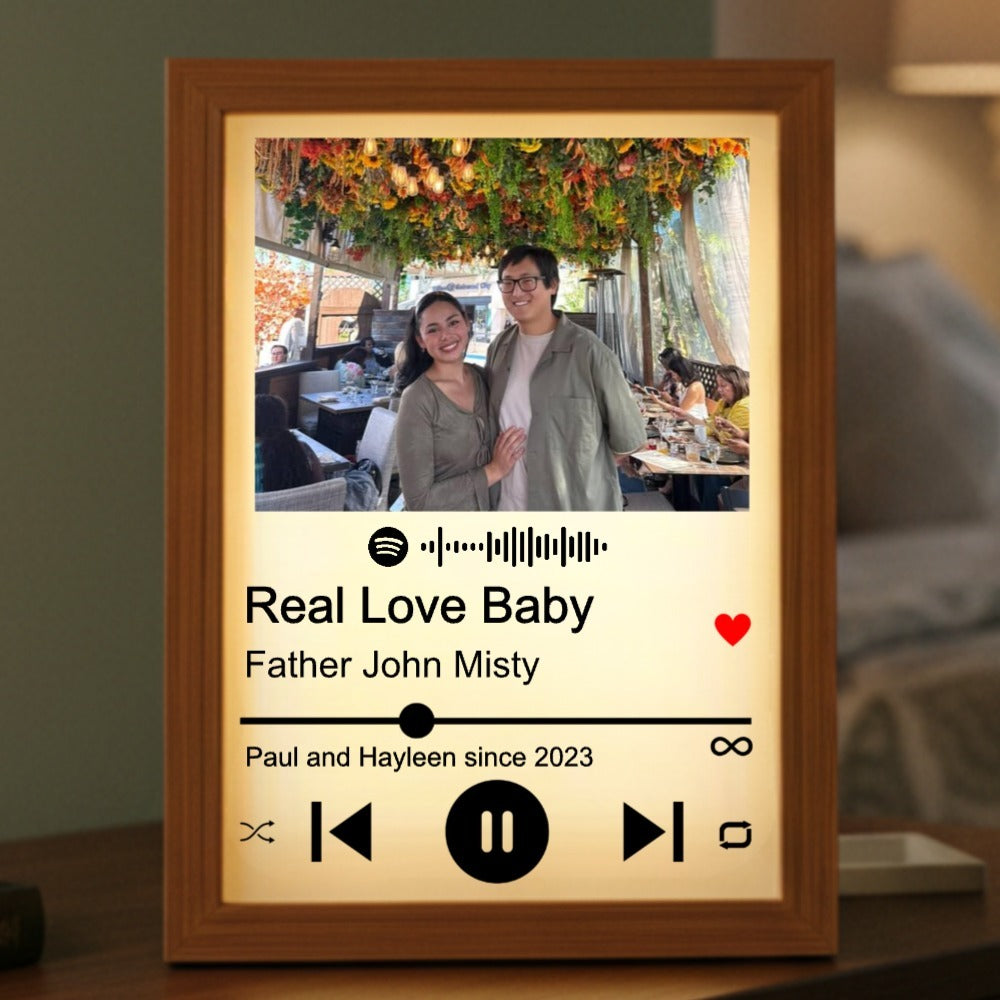 Personalized Spotify Song Light Box