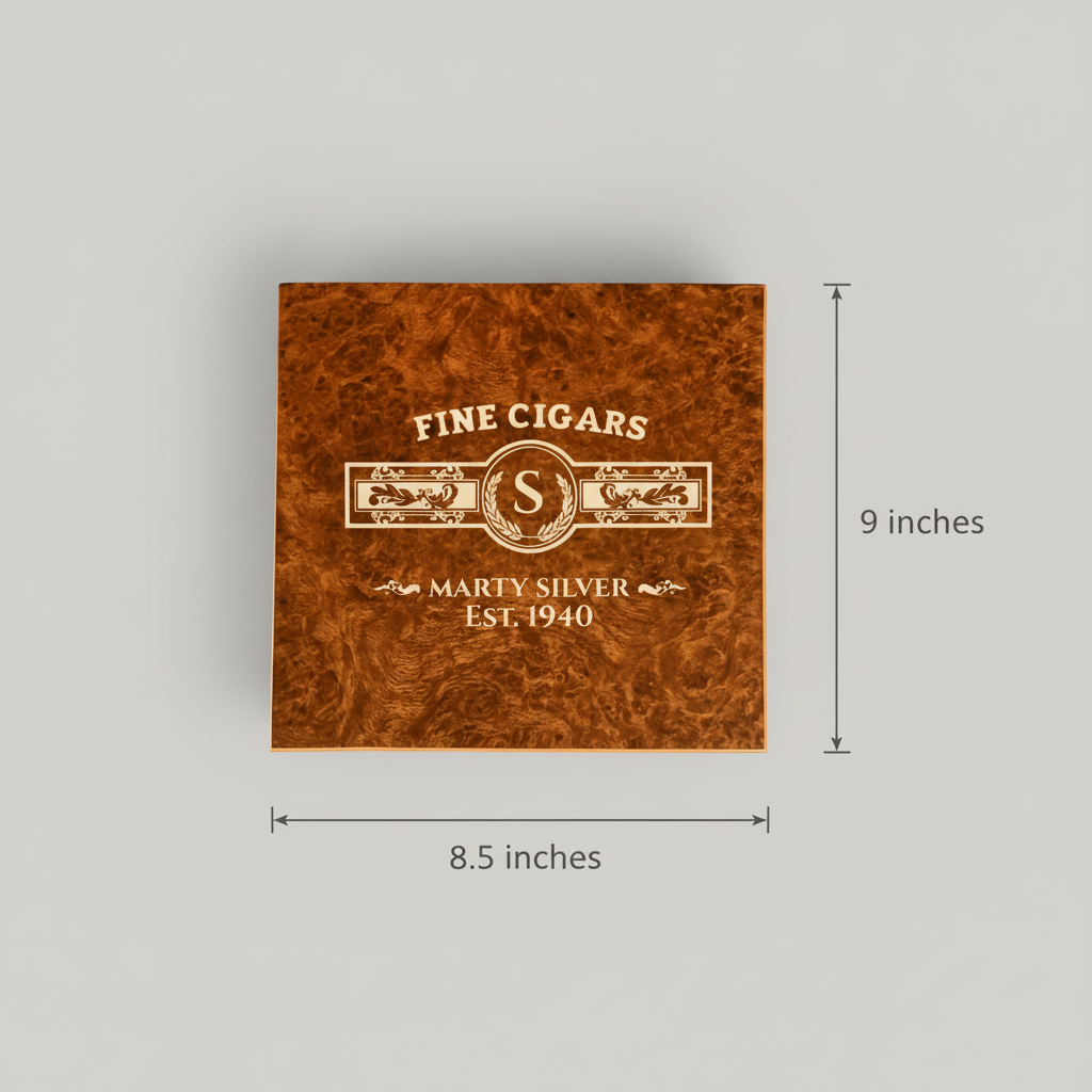 Cedar & Ash Personalized Cigar Humidor