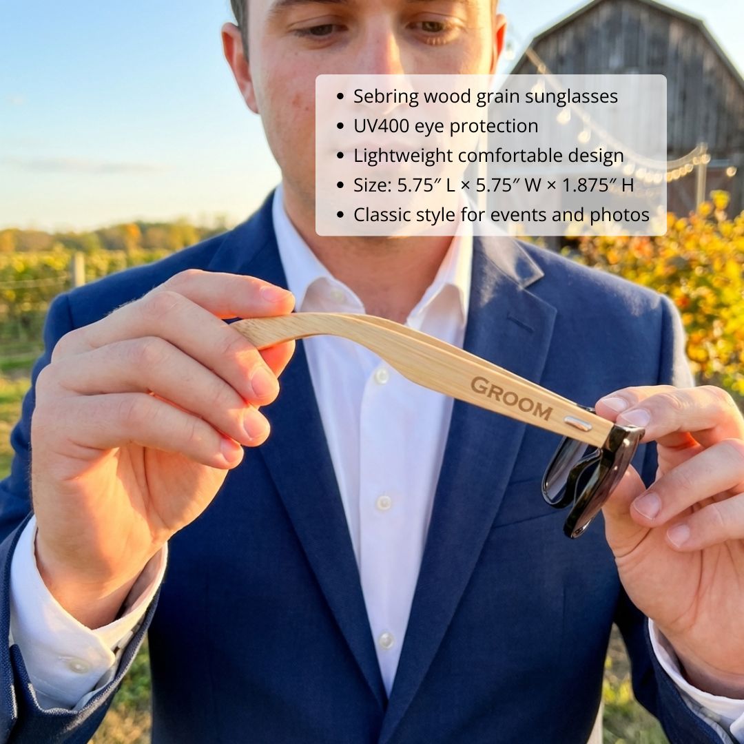 Custom Wedding Role Sunglasses