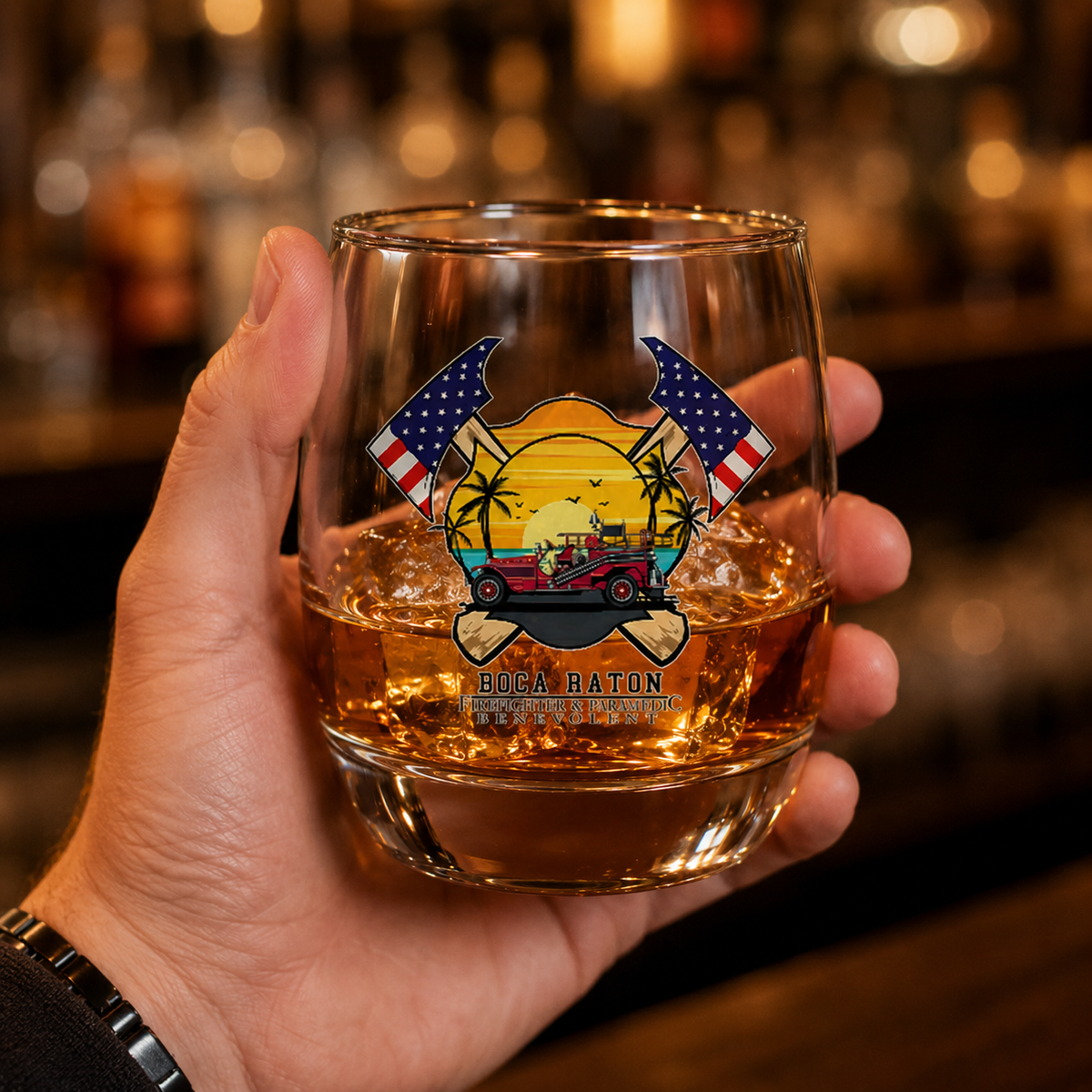 Employee Appreciation Custom Logo Whiskey Glass