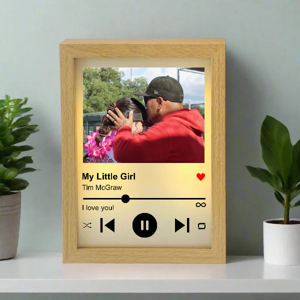 Dad's Heartfelt Song Frame