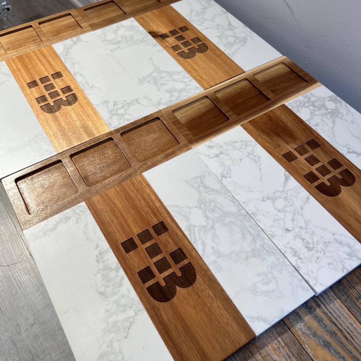 Unique Personalized Custom Logo Entertainers Tray Customized Cutting Board Gifts for Men by Groovy Guy