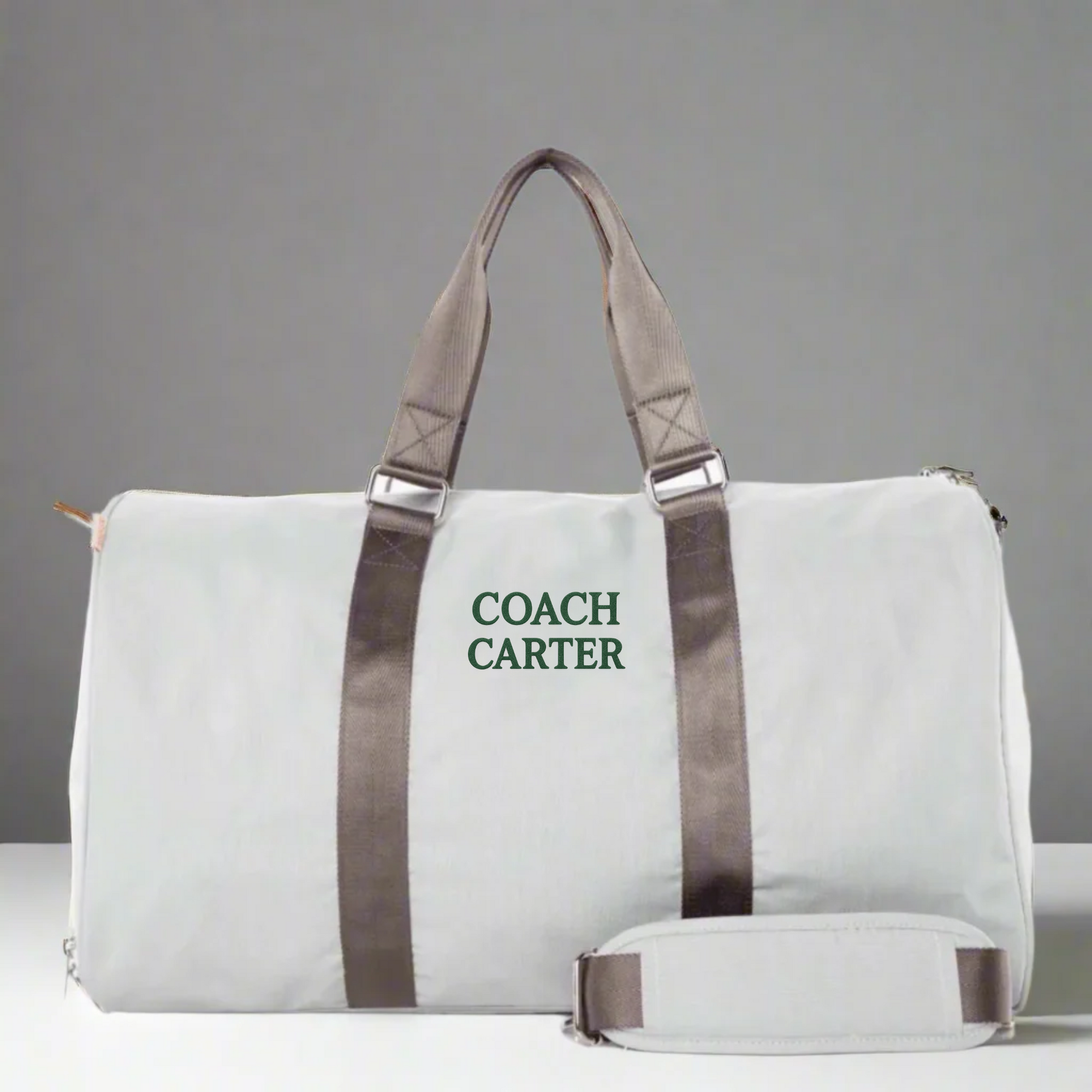 coach leather travel duffel bag Personalized Soccer Coach Travel Bag – Custom Duffel for Women on the Go