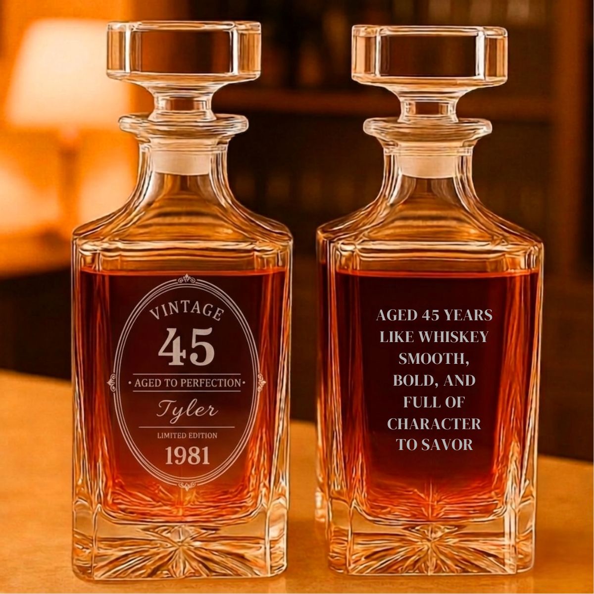 Vintage 45th Birthday Decanter