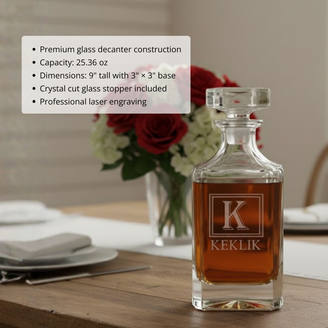 Sentimental Spirits Custom Decanter