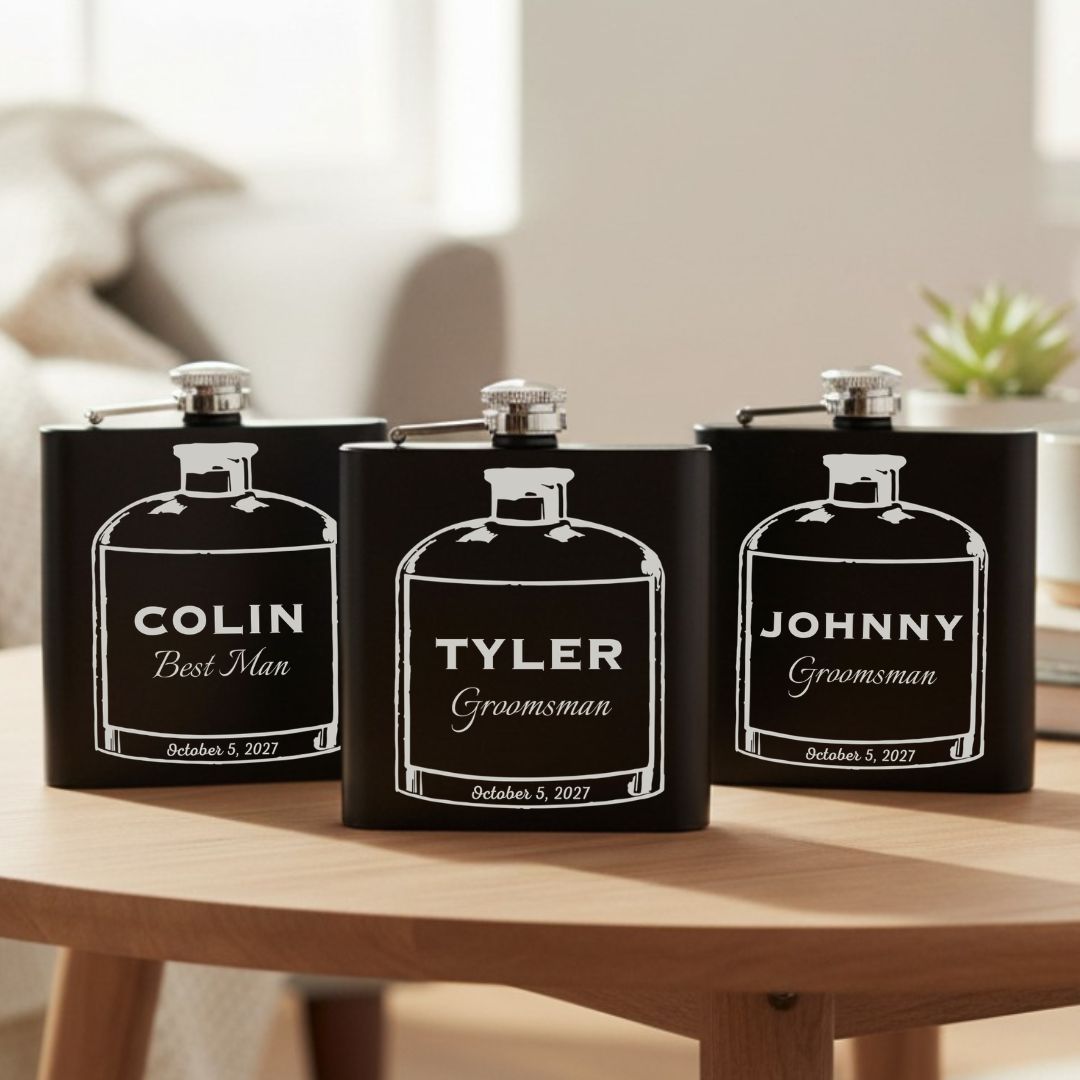 Custom Wedding Flask