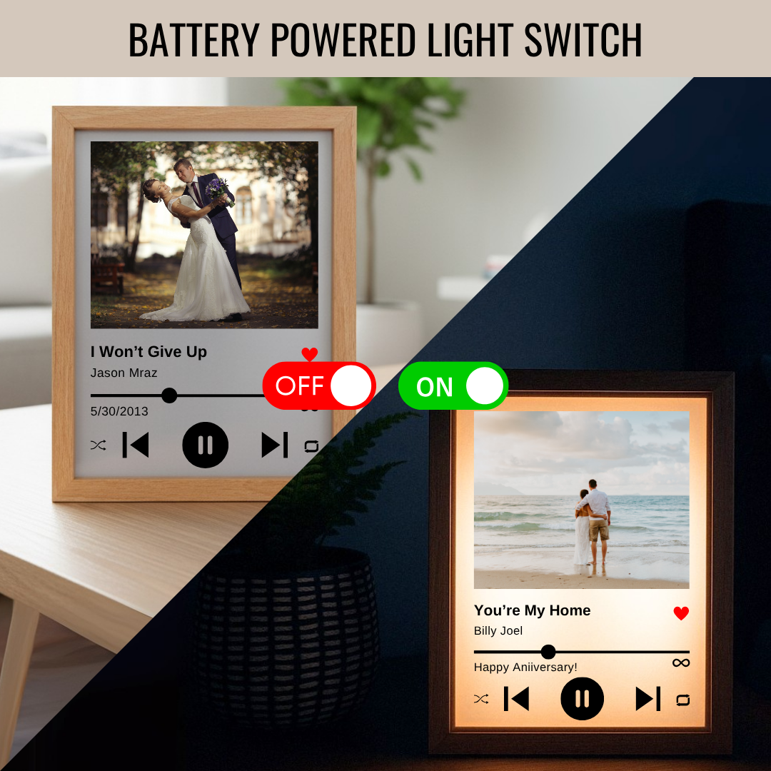 Personalized Couple's Song Photo Frame