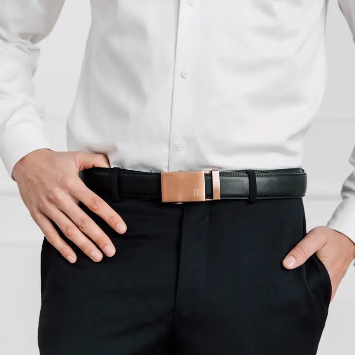 Unique Personalized Men's Monogrammed Leather Belt Customized Leather Belt Gifts for Men by Groovy Guy