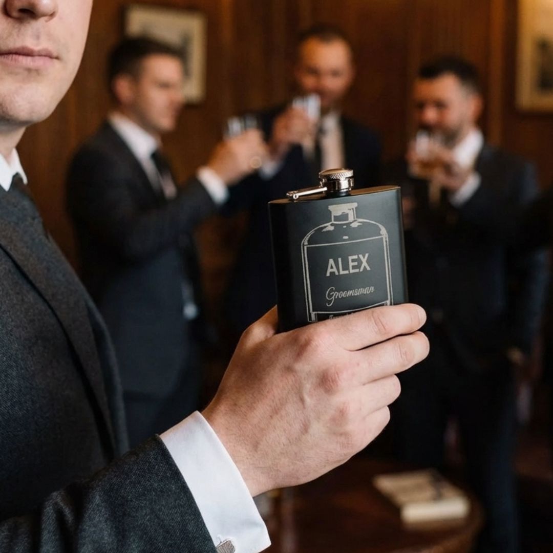 Custom Wedding Flask