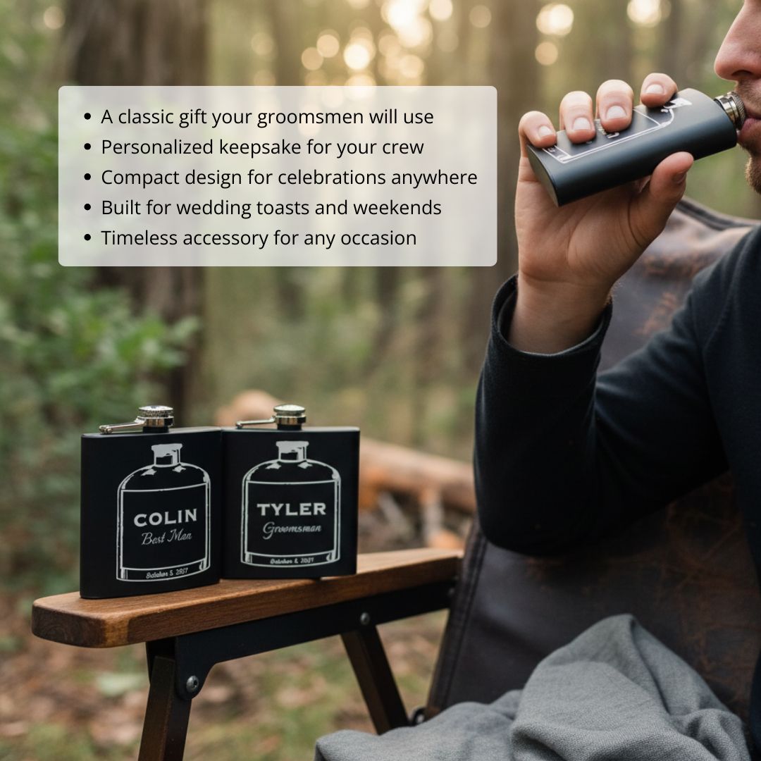 Custom Wedding Flask