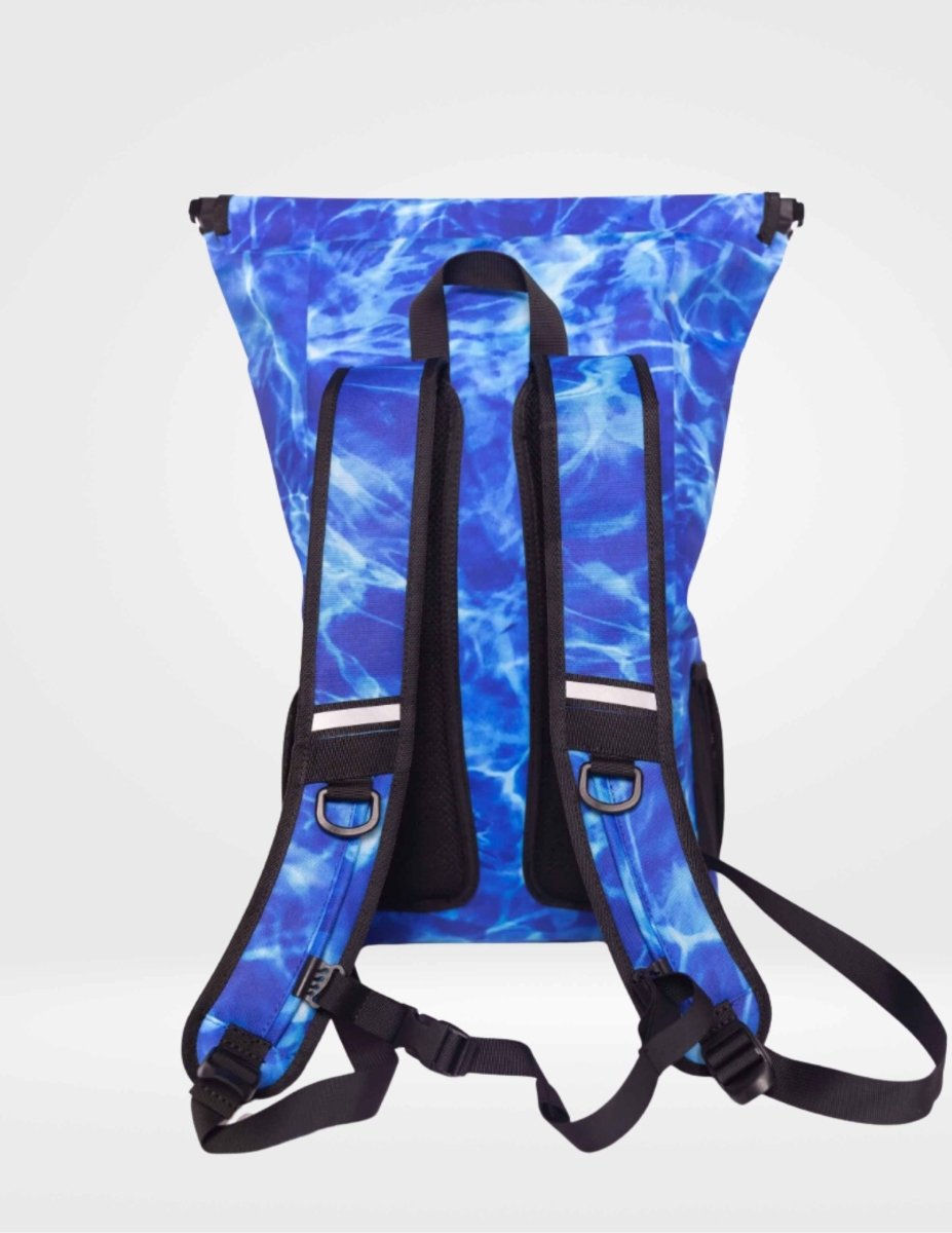 Unique Personalized Aqua Blue Magnetic Sealing Dry Bag Customized Luggage & Bags Gifts for Men by Groovy Guy