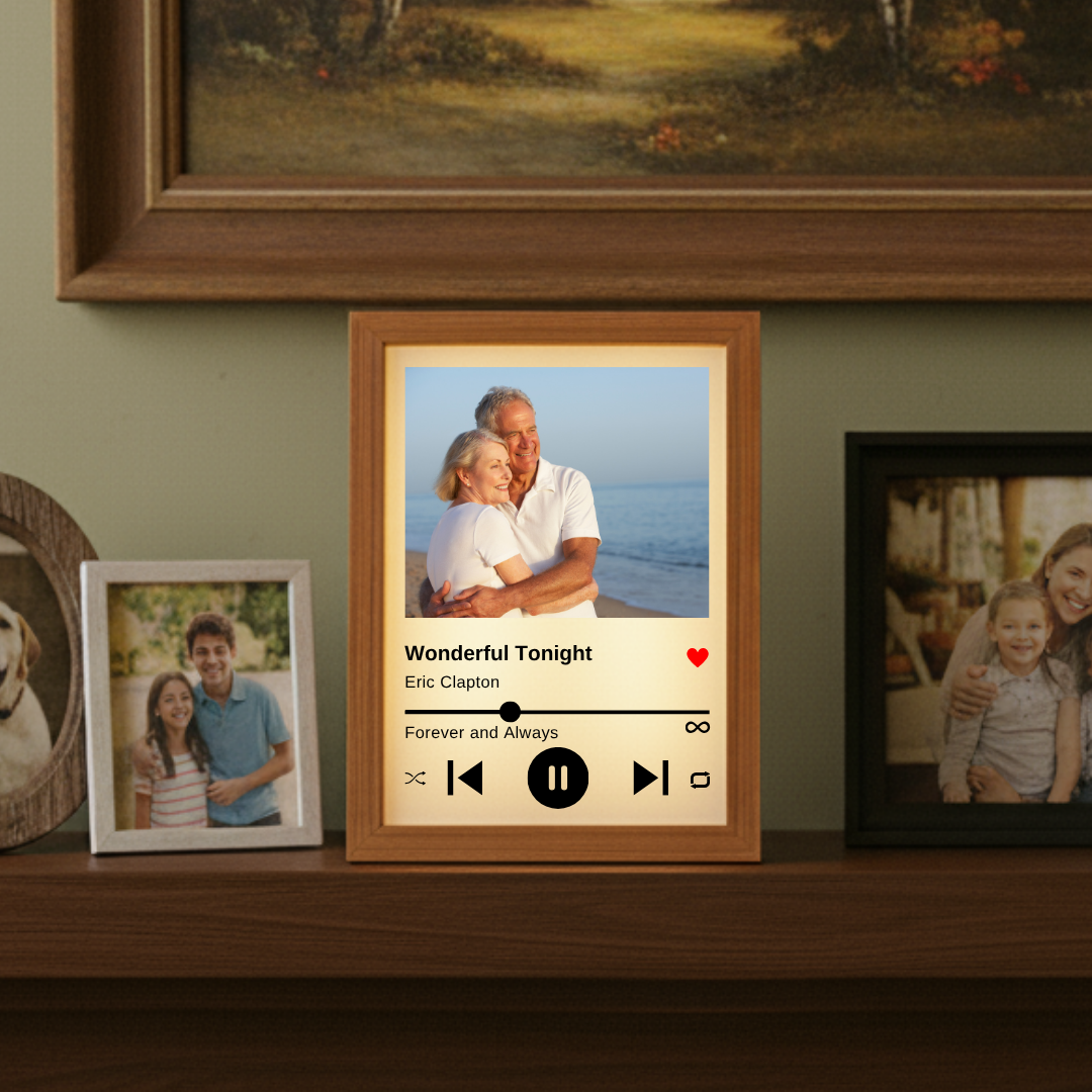 Personalized Couple's Song Photo Frame