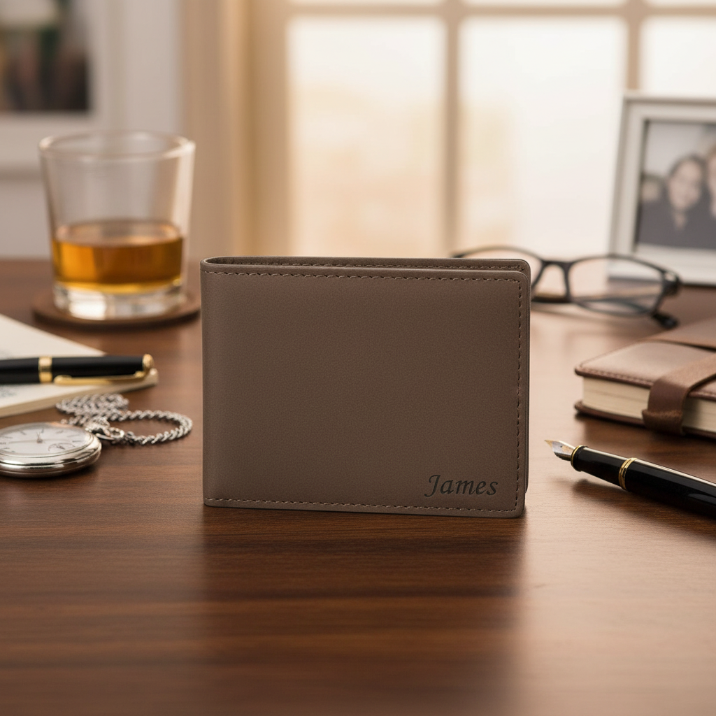 Executive Personalized Leatherette Wallet