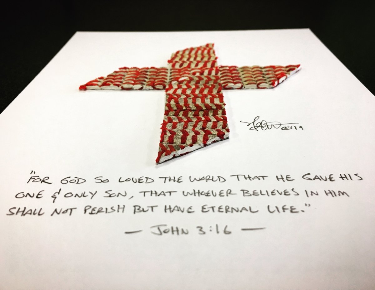 Unique Personalized Authentic Baseball Cross Art Customized Original Artwork Gifts for Men by Groovy Guy