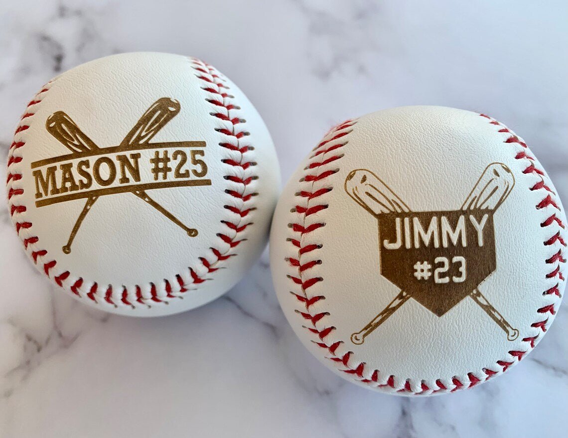 Unique Personalized Perfect Game Personalized Ball Customized Baseball Gifts for Men by Groovy Guy