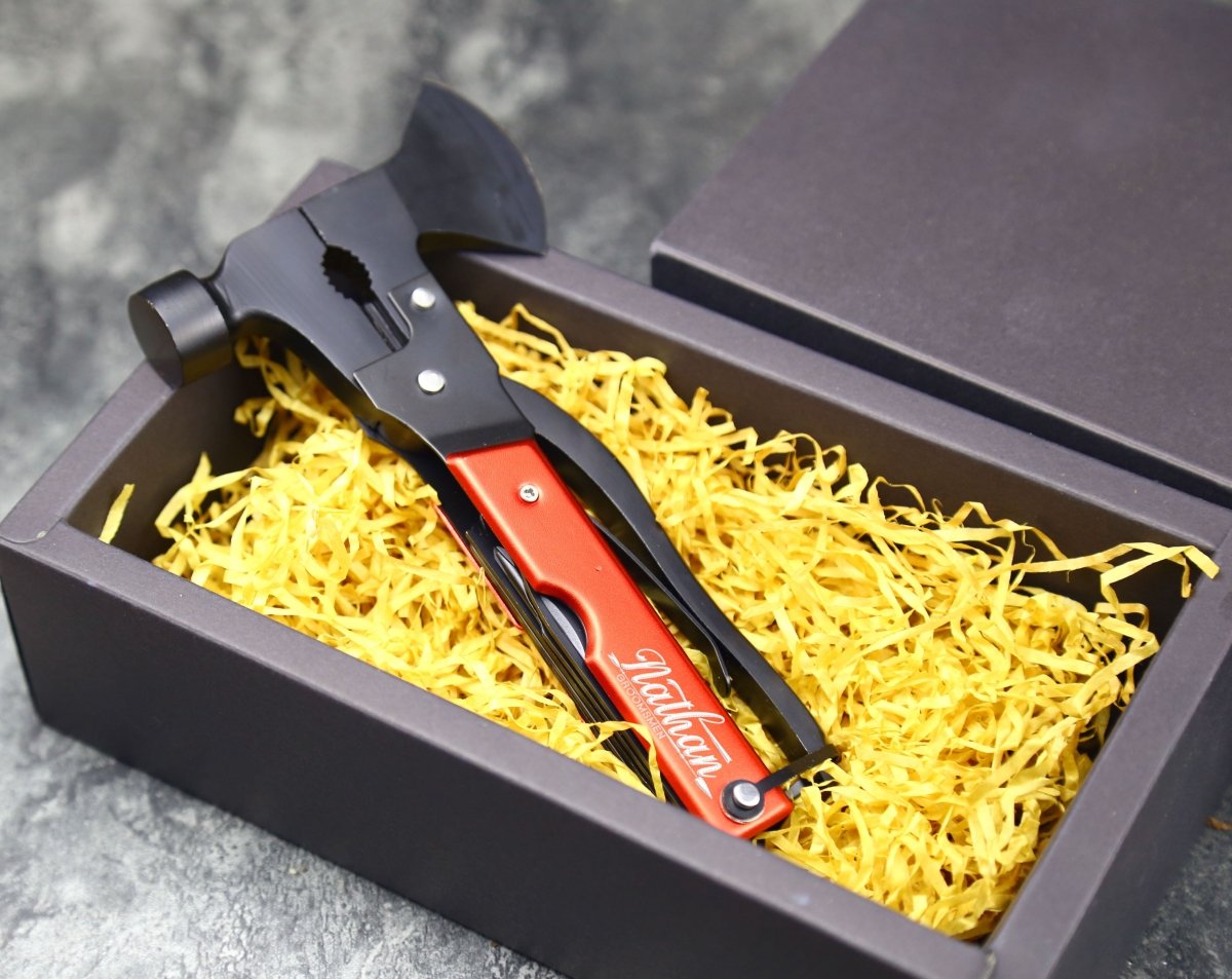 Unique Personalized Campers Multi Tool Customized Knife Gifts for Men by Groovy Guy