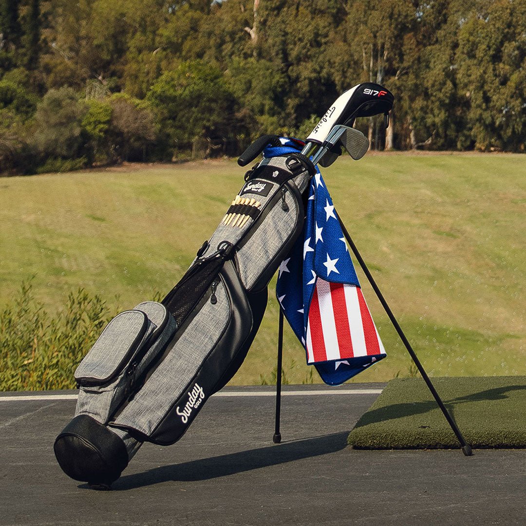 Unique Personalized THE LOMA | Heather Gray Par 3 Bag Customized Golf Bag Gifts for Men by Groovy Guy