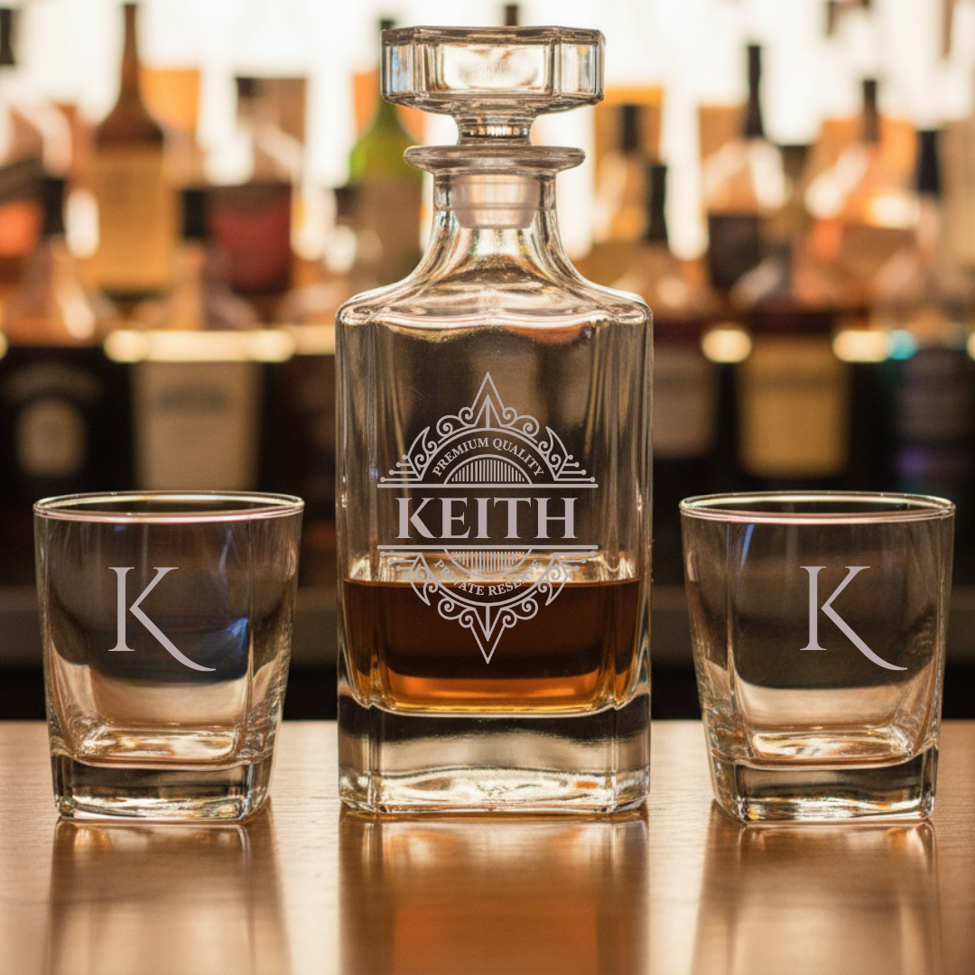 Personalized Boss Thank You Decanter Set