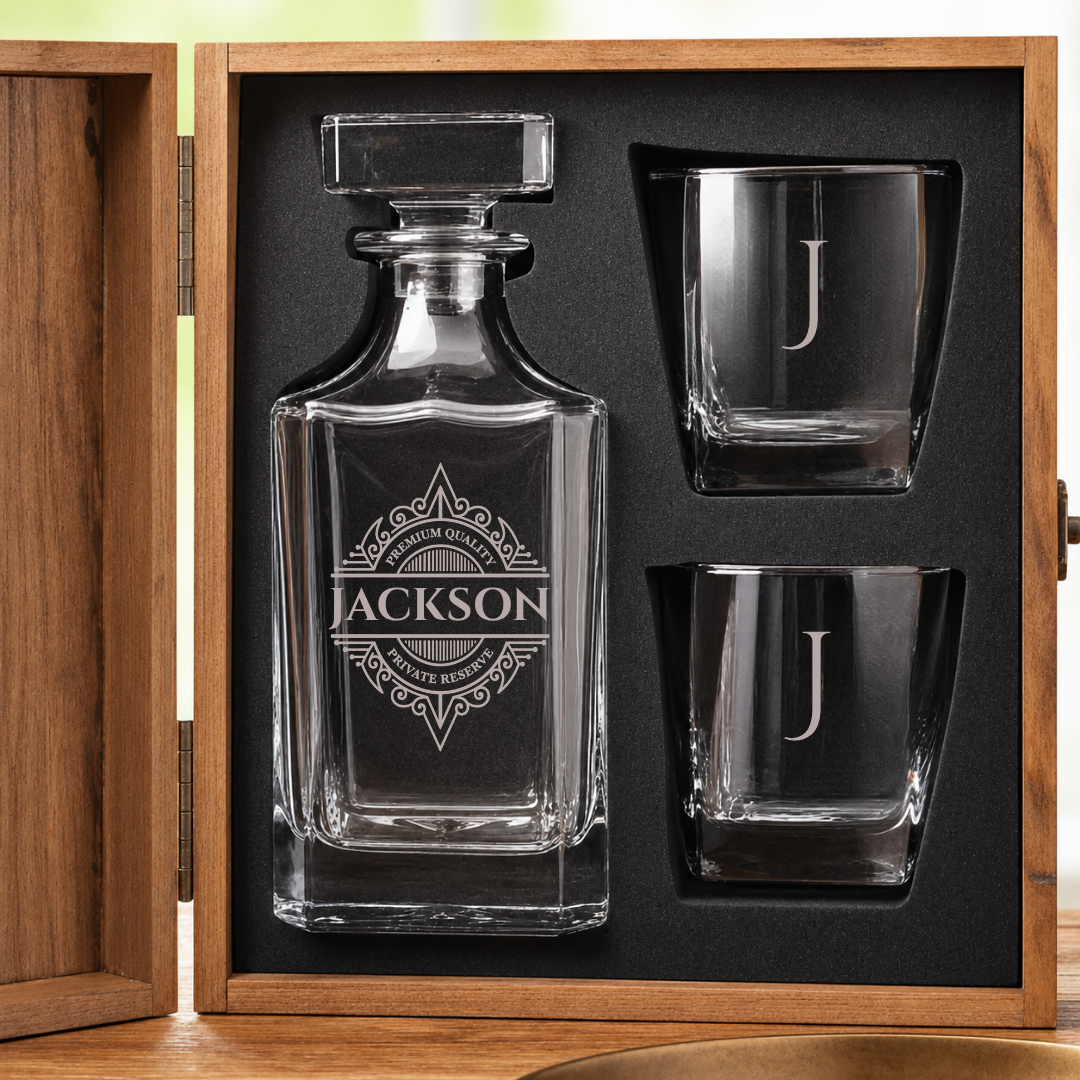 Personalized Boss Thank You Decanter Set