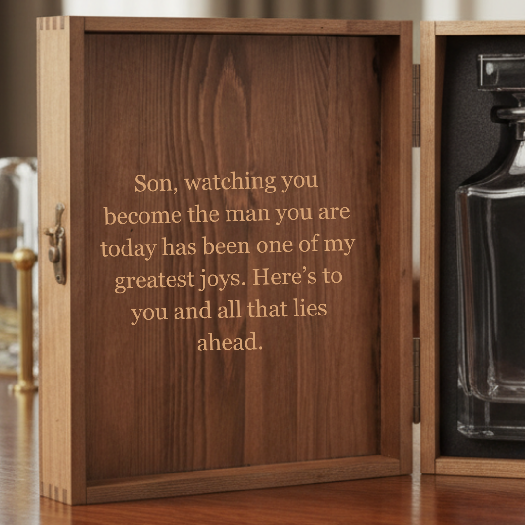 Personalized Whiskey Decanter Set for Son