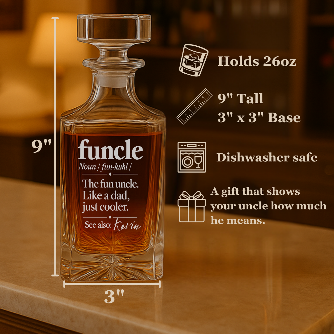 Personalized Uncle Decanter Set