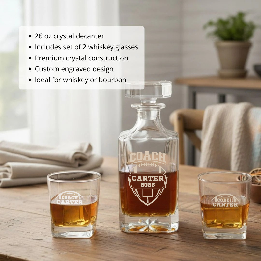 The Hall of Fame Coach Decanter Set