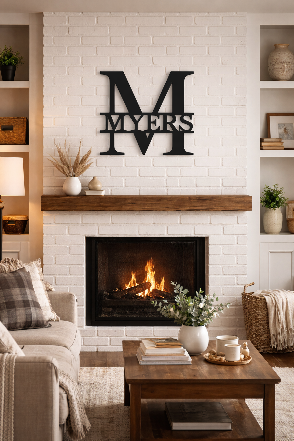 Heritage Monogram Metal Sign