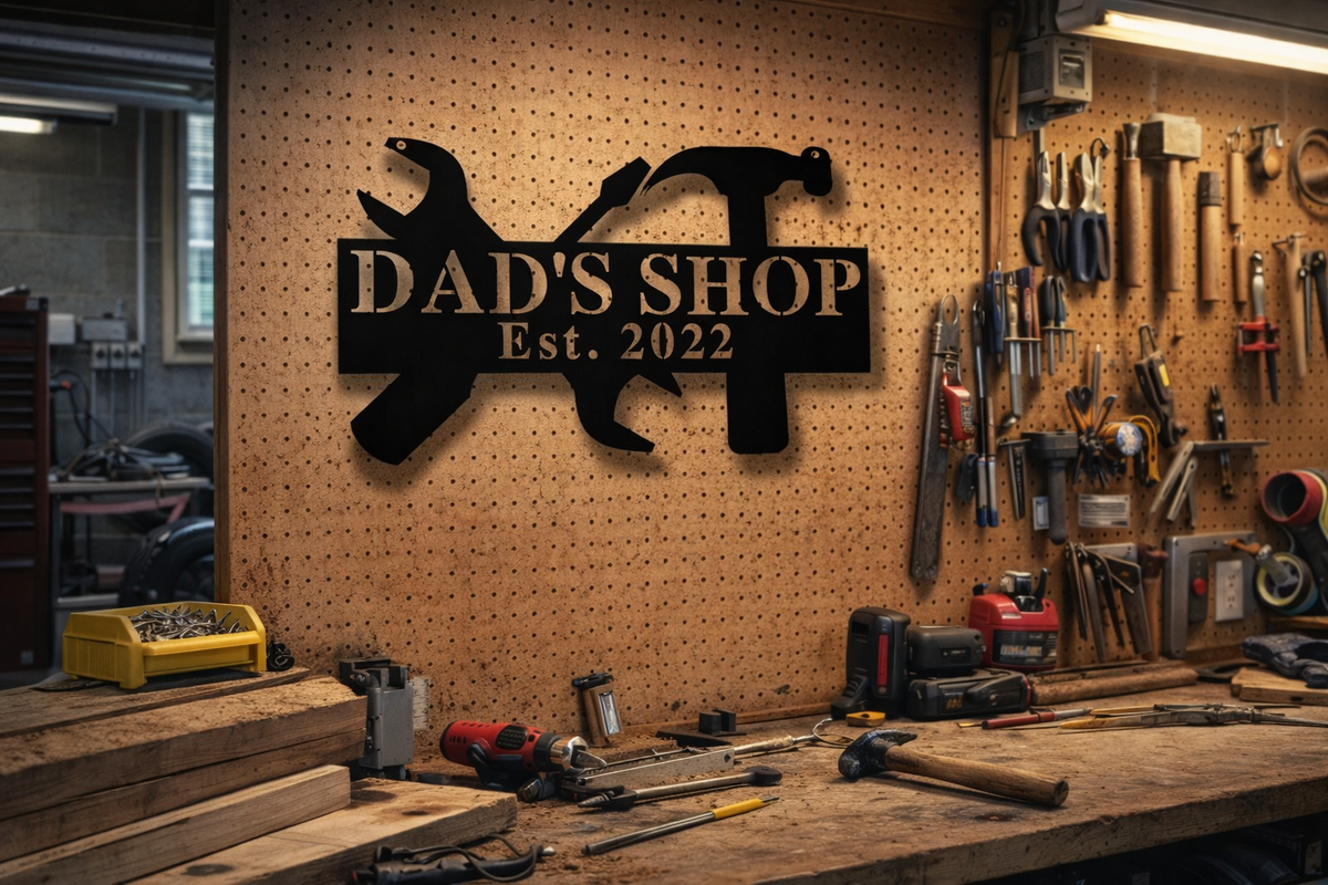 Work Shop Metal Sign