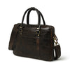 Croco Design Leather Briefcase 14"