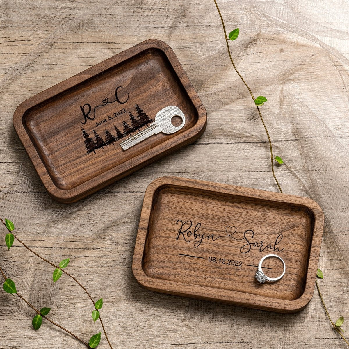Unique Personalized Forever Valet Tray Customized Valet Tray Gifts for Men by Groovy Guy