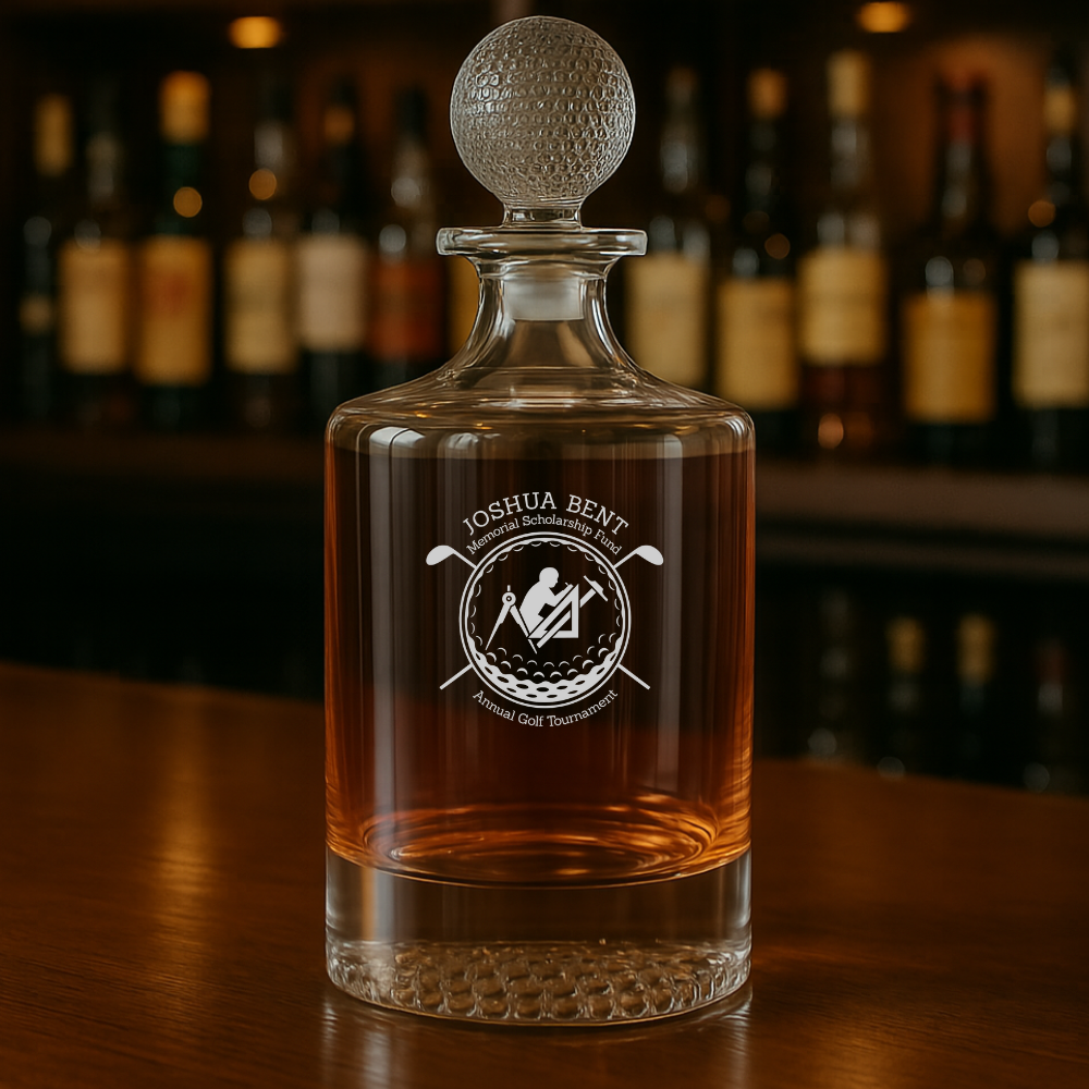Personalized Logo Golf Ball Decanter