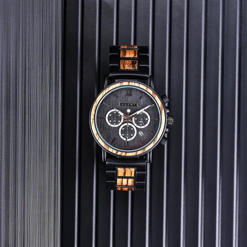 Unique Personalized Black Steel Explorers Watch Customized Watches Gifts for Men by Groovy Guy