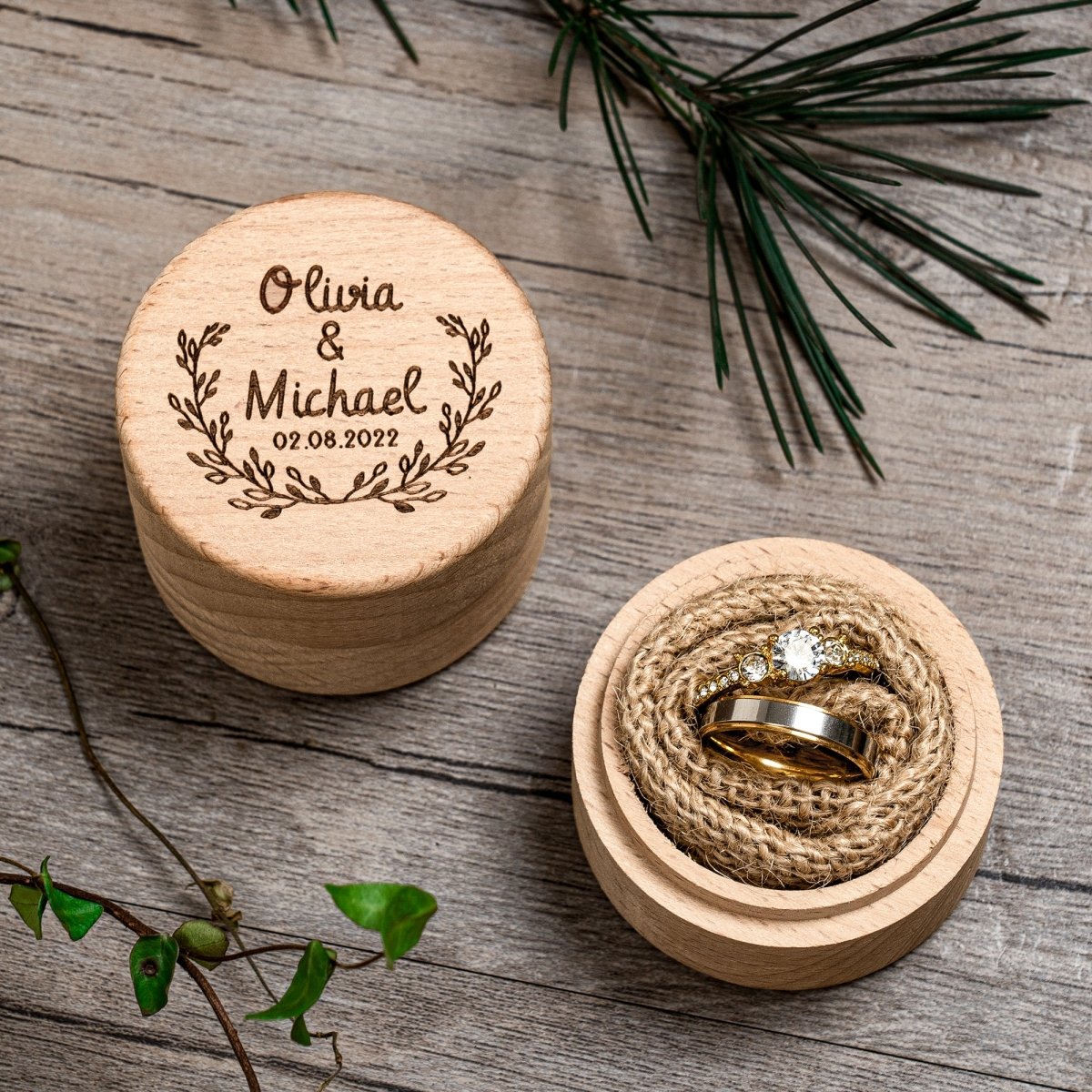 Unique Personalized Everlasting Unity Ring Box Customized Ring Gifts for Men by Groovy Guy