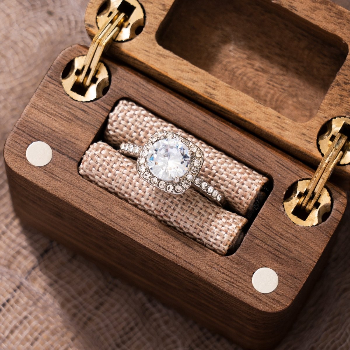 Unique Personalized Engagement Ring Box Customized Ring Gifts for Men by Groovy Guy