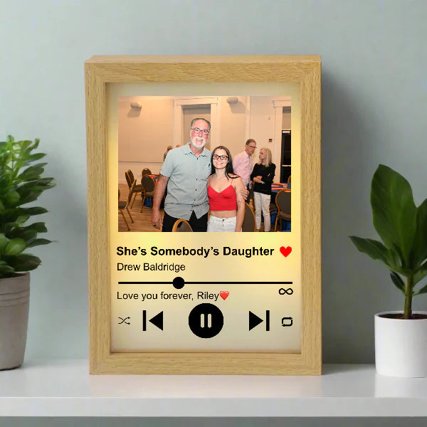 Dad's Heartfelt Song Frame